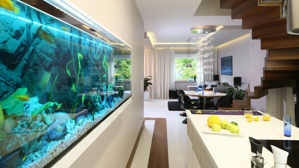 Аквариум в интерьере
