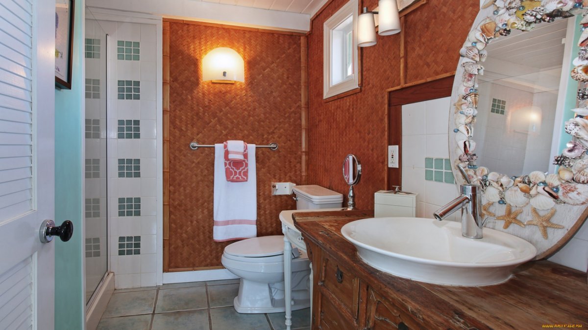 Жидкие стеклообои для ванной комнаты