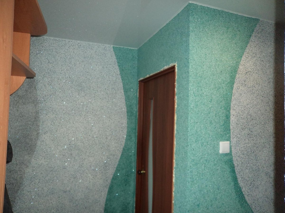 Жидкие обои комбинация цветов