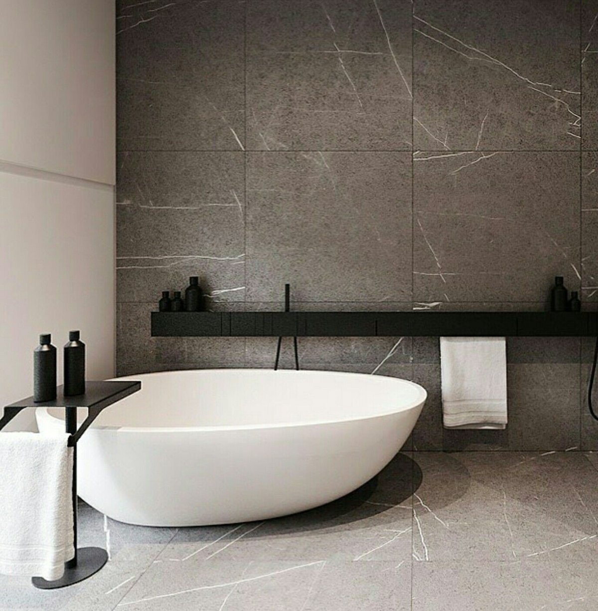 Ванная плитка мрамор и бетон