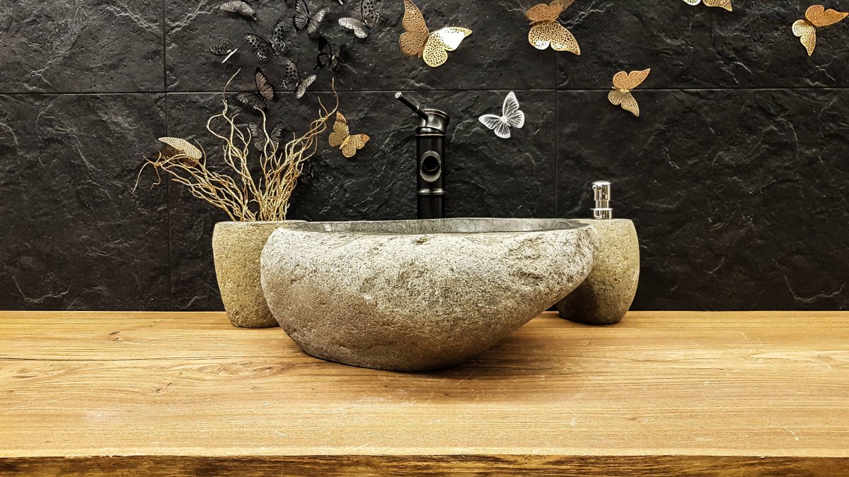 Раковина 49 см natural Stone Sumatra