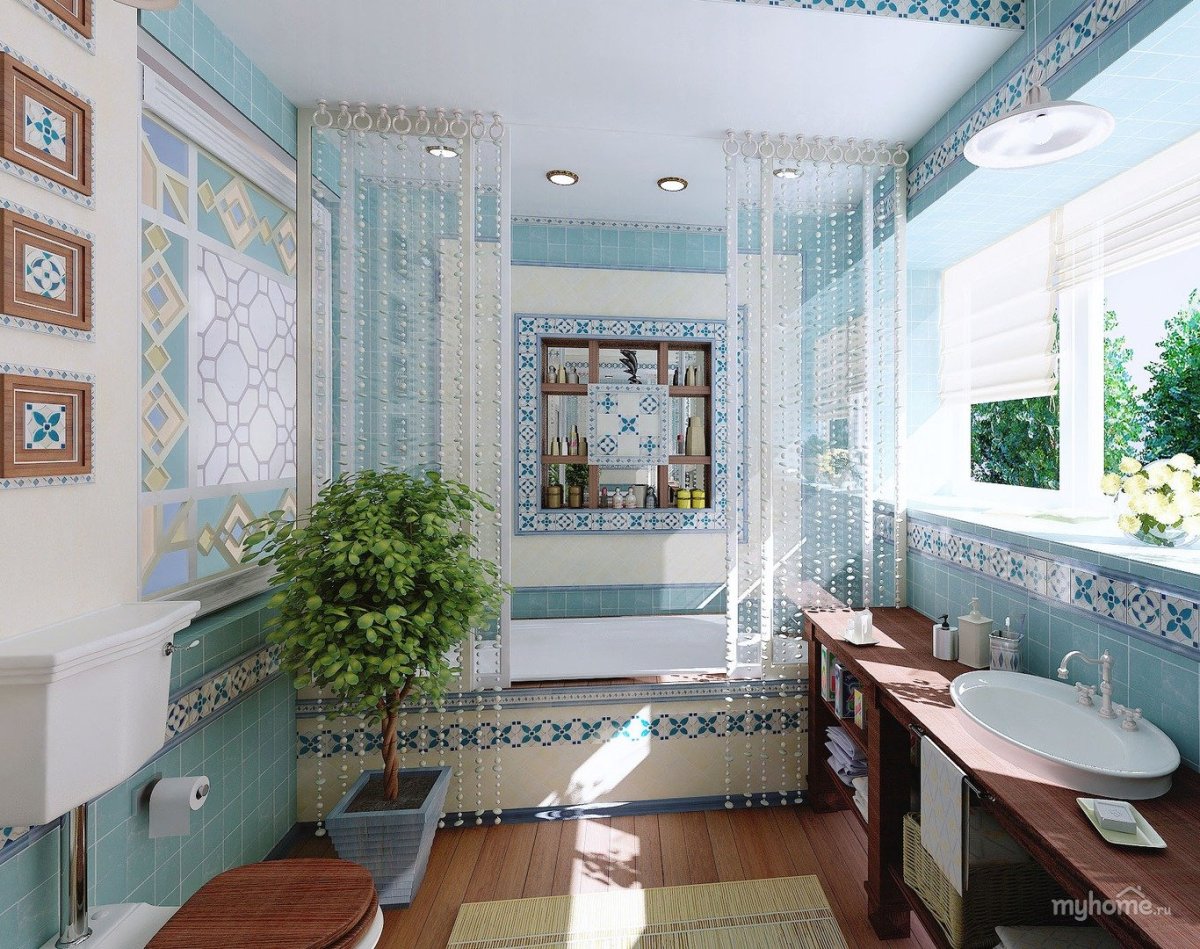 Ванная в средиземноморском стиле
