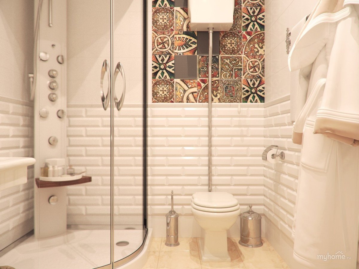 Душевая в средиземноморском стиле