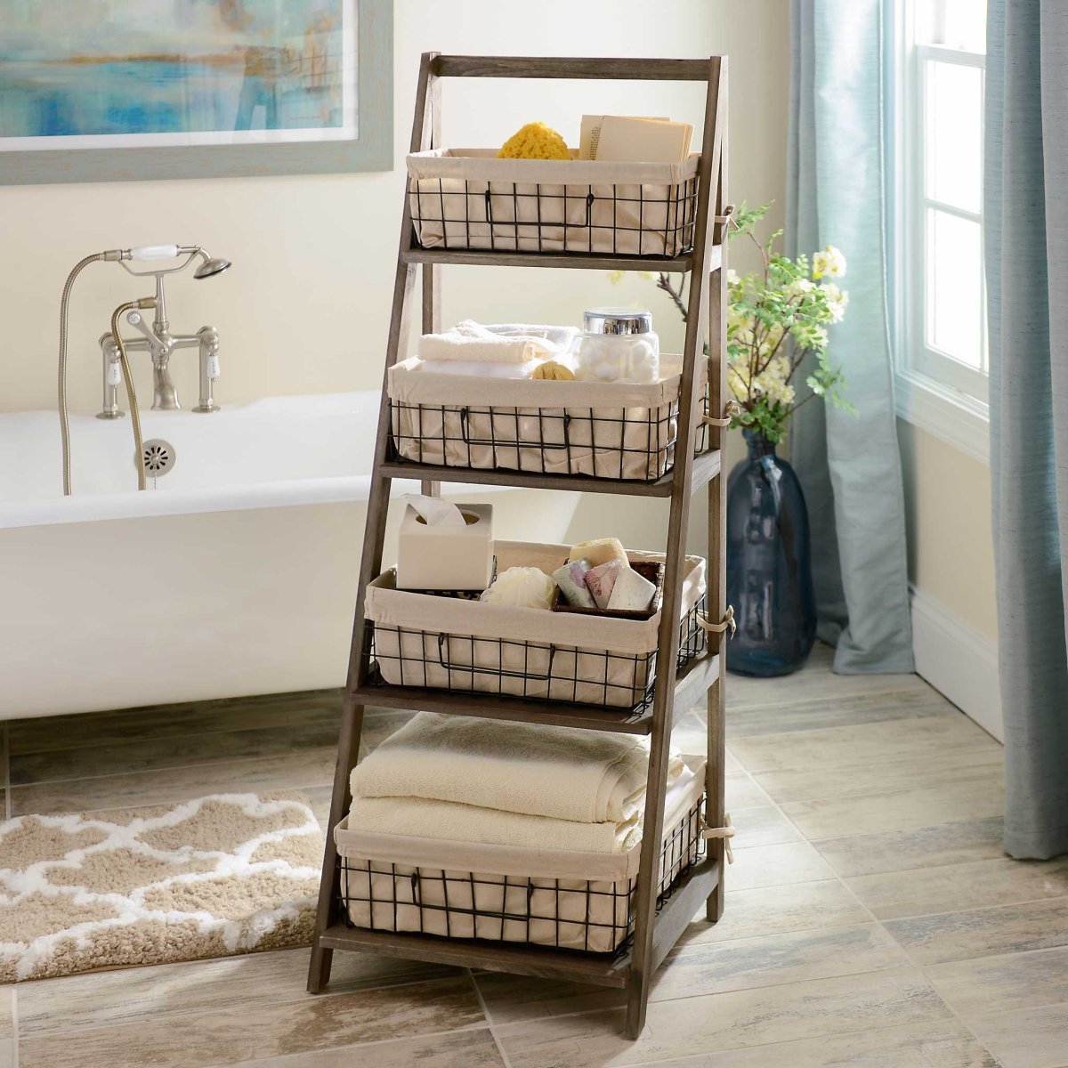 Этажерка для ванной комнаты