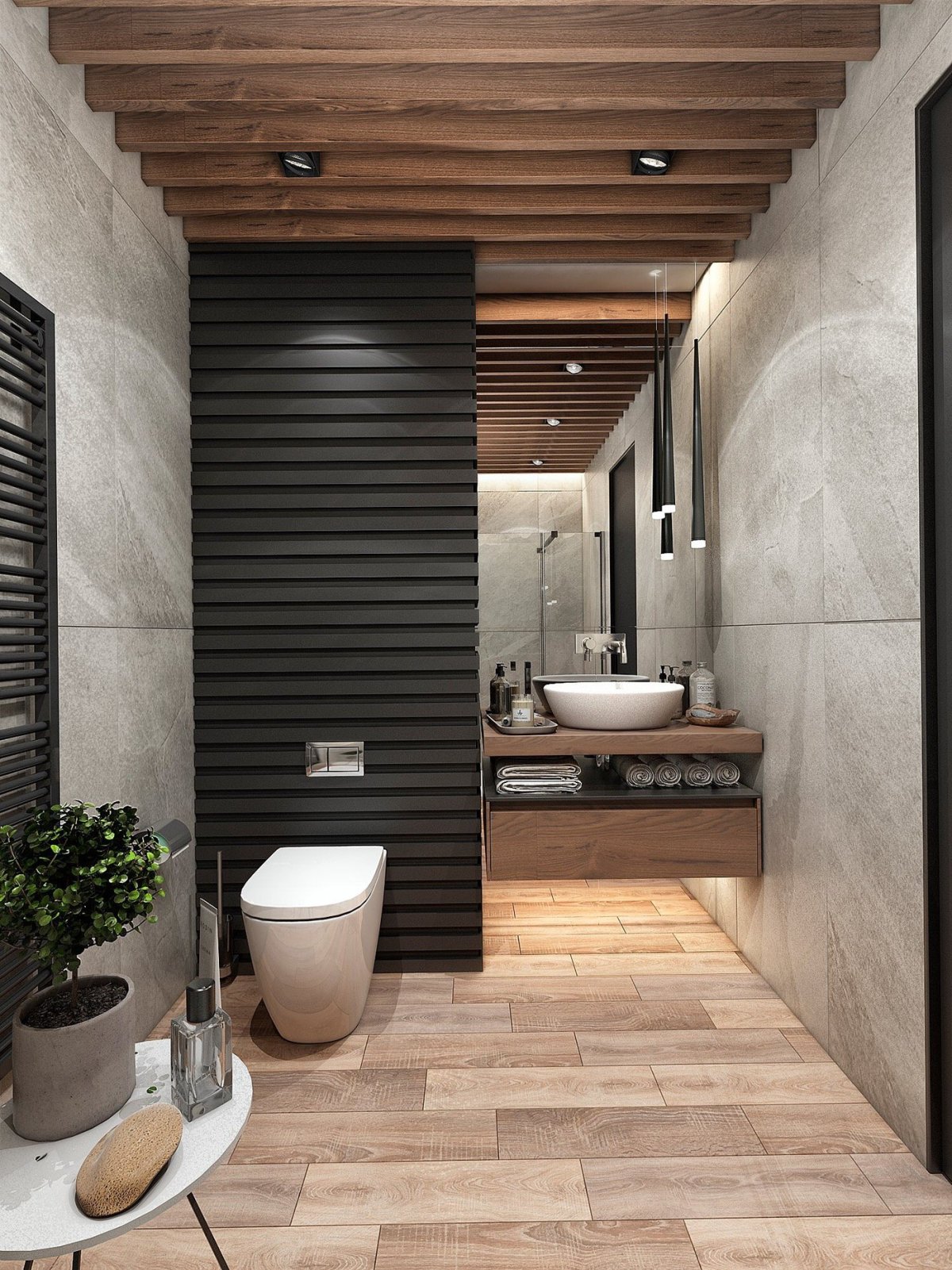 Туалет в современном стиле