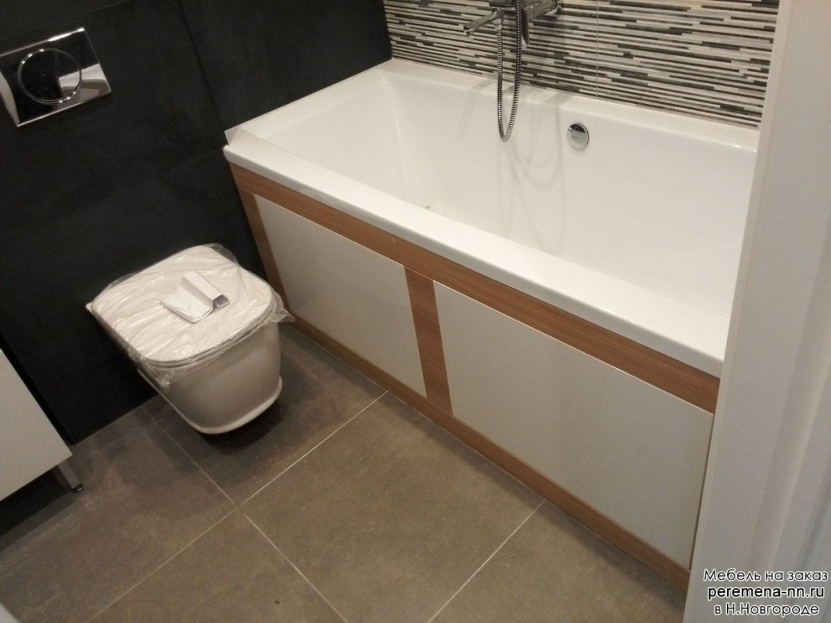 Экран для ванны из реек