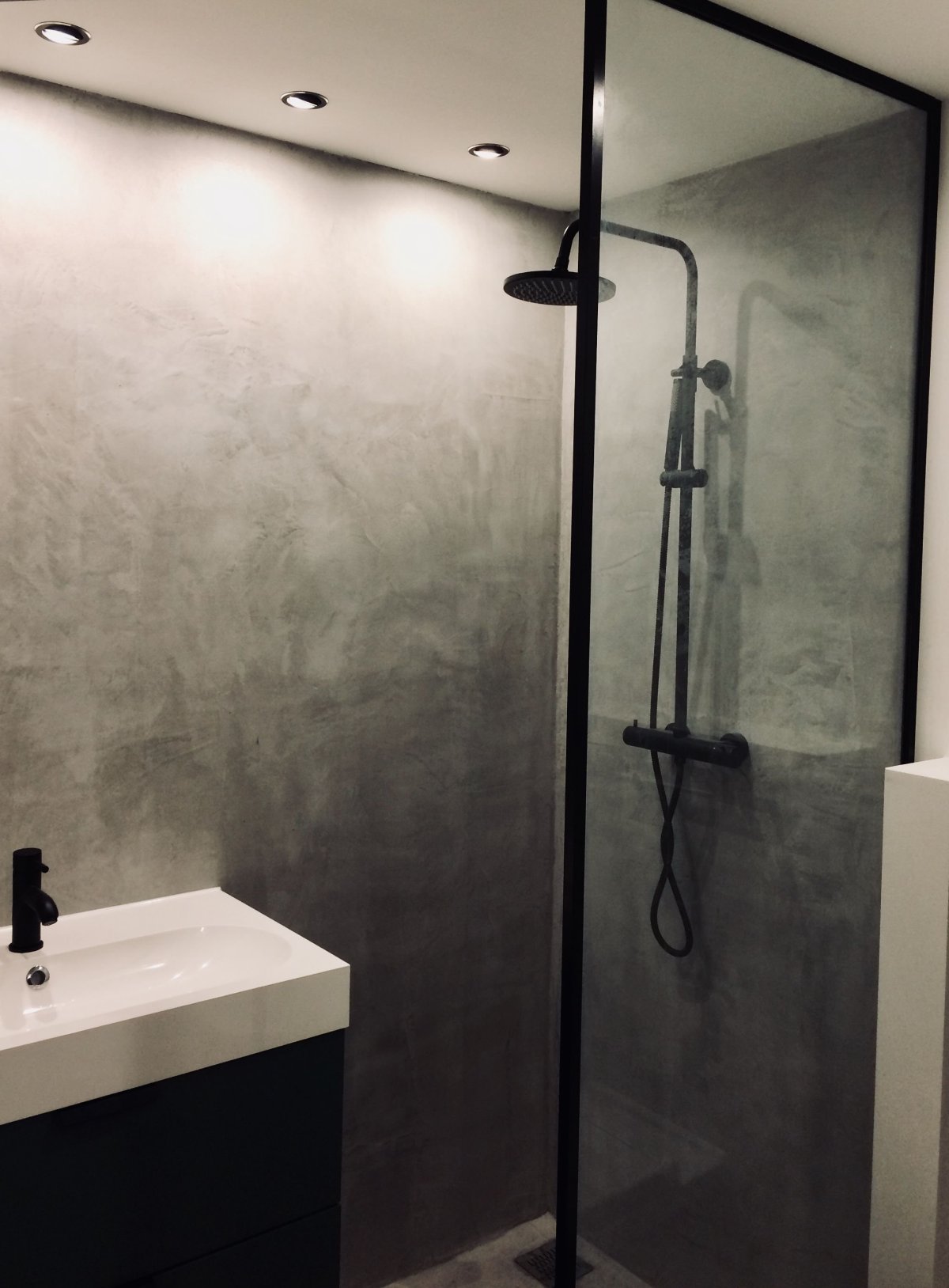 Микроцемент санузел Минимализм