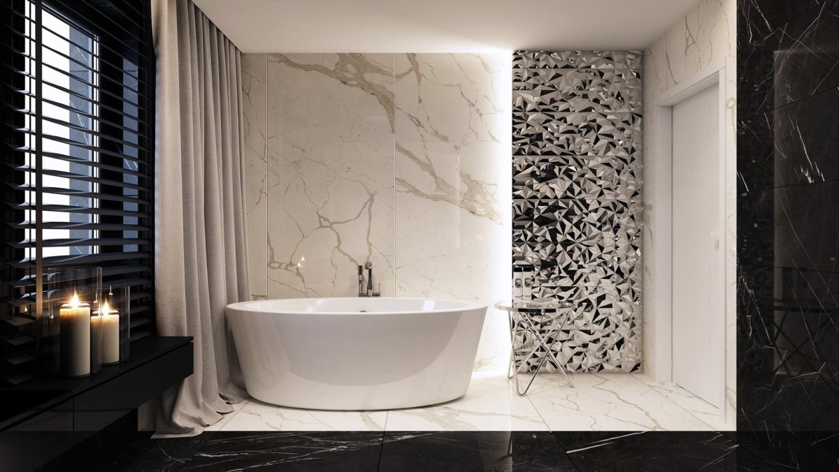 Штукатурка в ванной Минимализм