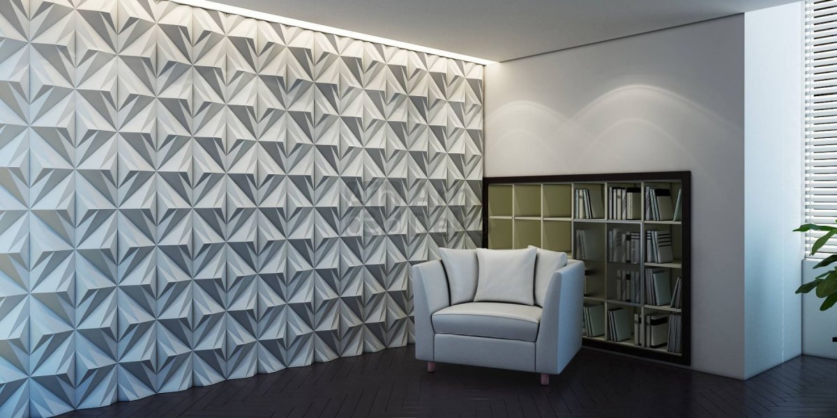 Гипсовая 3d панель "гекса"