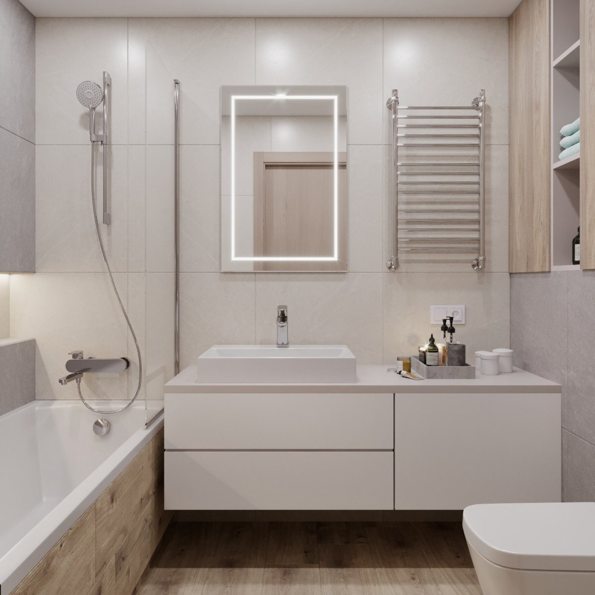 Современные Ванные комнаты с туалетом