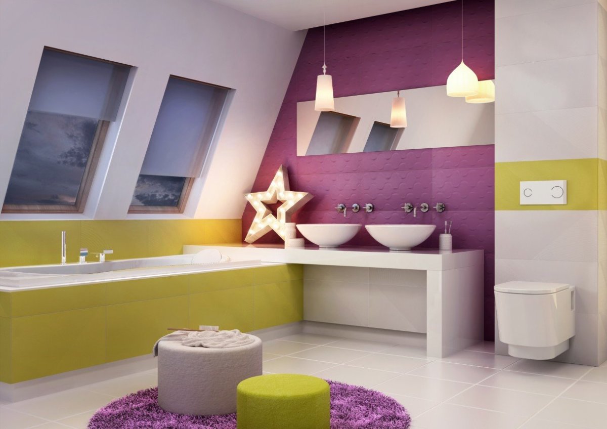 Цветовые решения для ванной