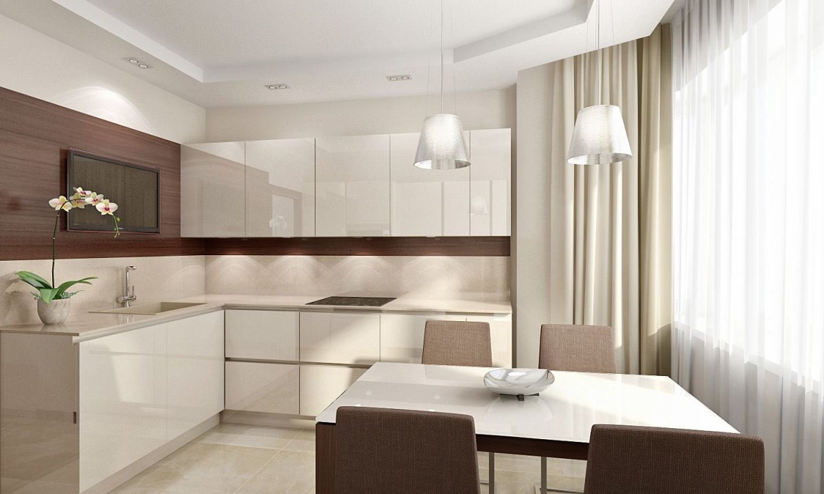 Кухня в светлых тонах