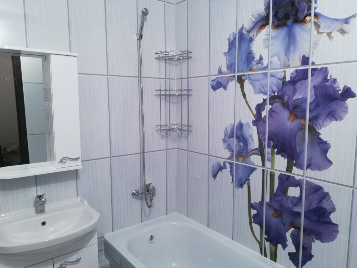 Пластиковые панели для ванной ирисы