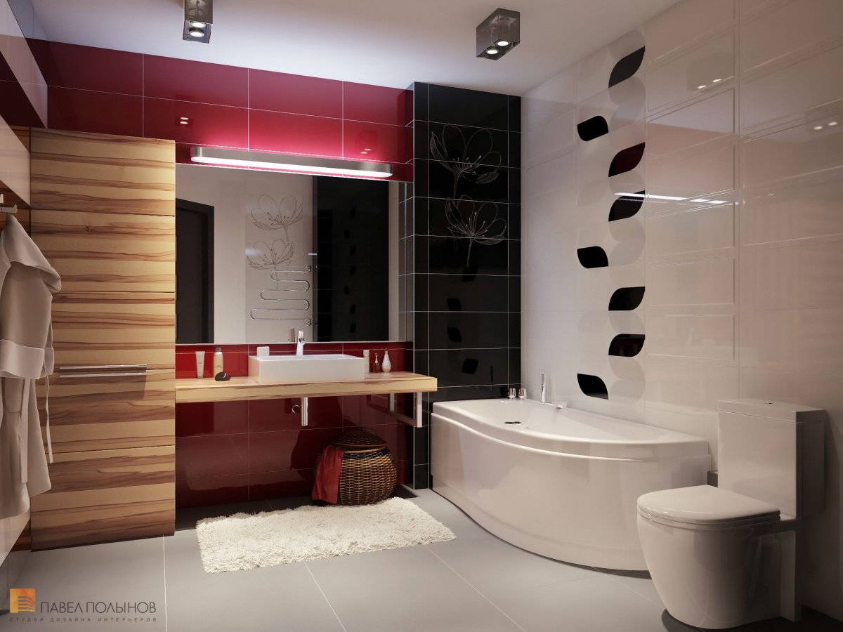 Интерьеры ванных комнат с ванной 6м