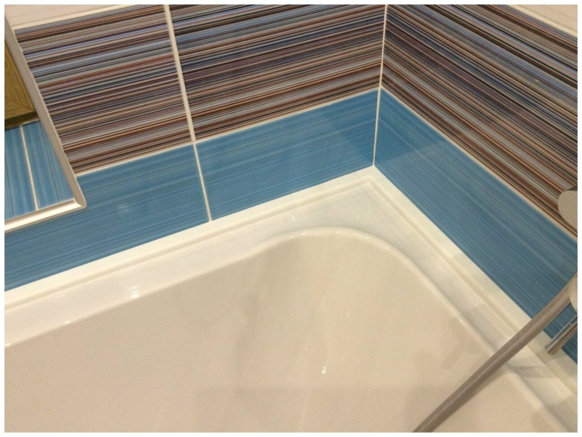 Плинтус бордюр галтель для ванной ГБ 24 24/12/1800 мм