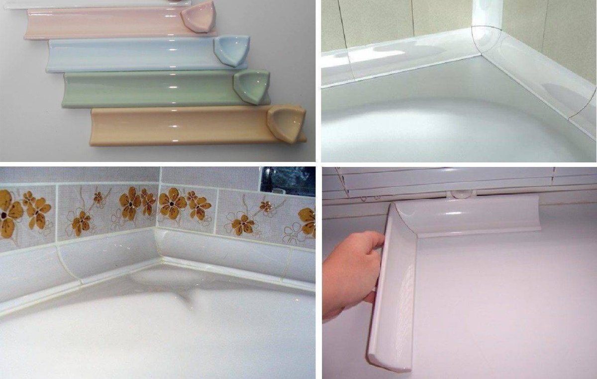 Керамический плинтус для ванной