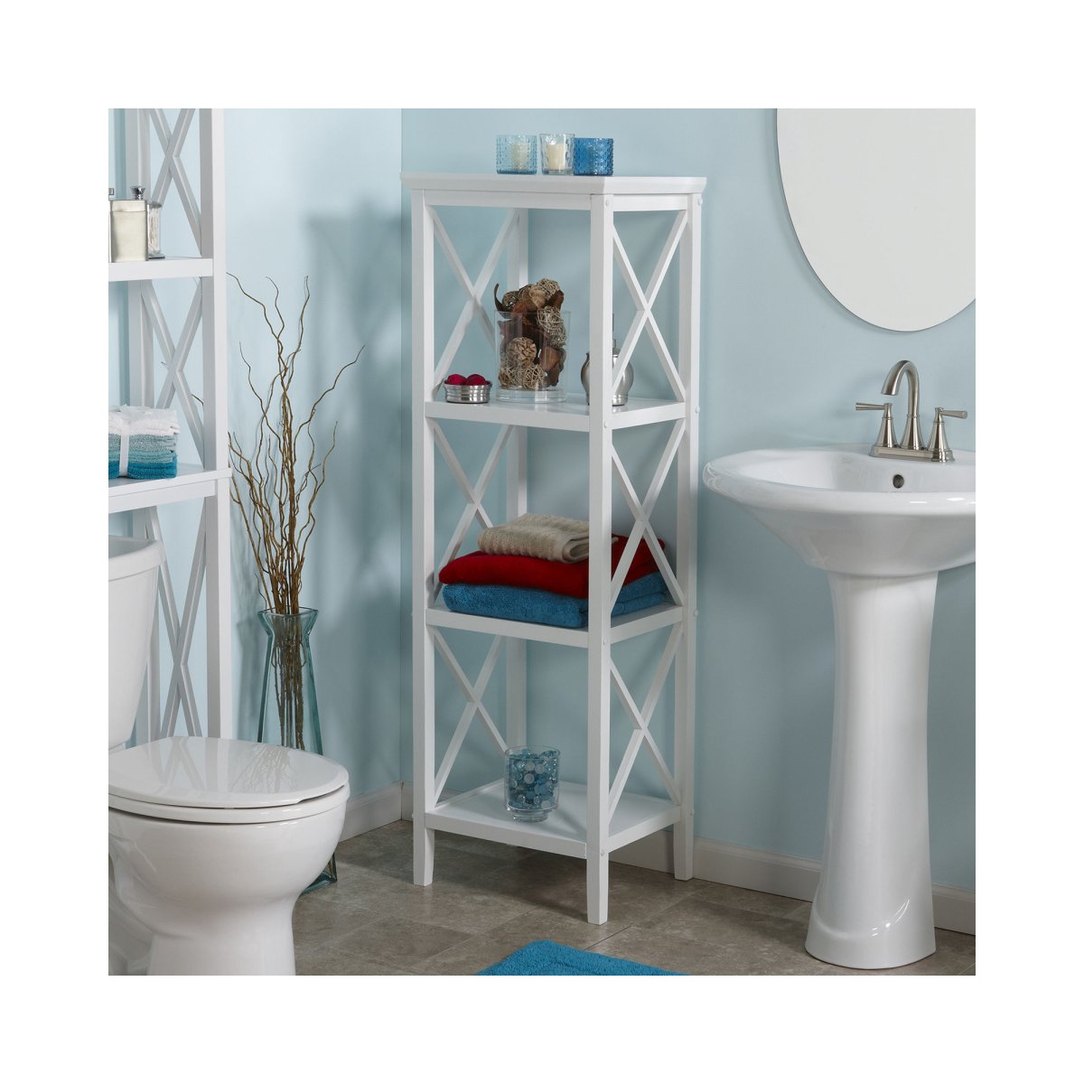 Этажерка в ванную комнату