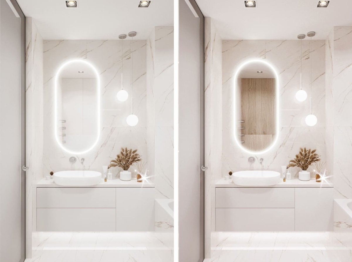 Интерьер маленькой ванной 2022