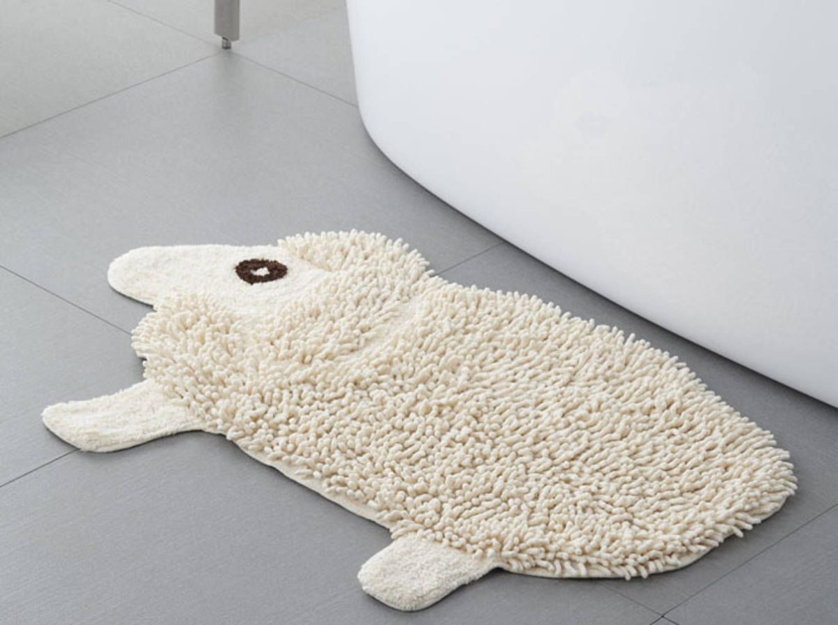 Необычные коврики для ванной