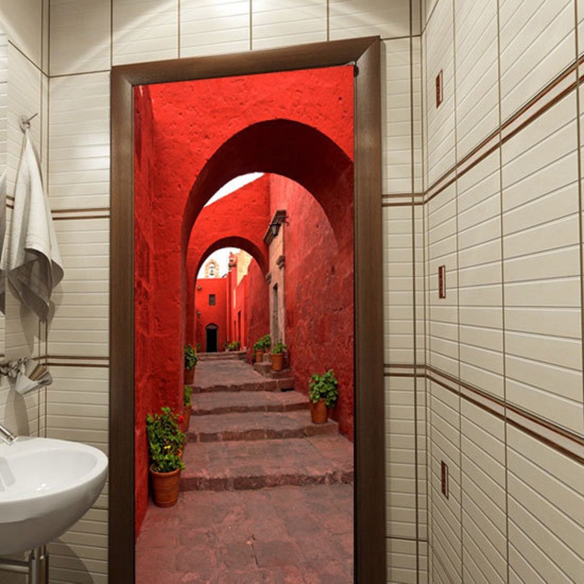 Необычные двери в ванную