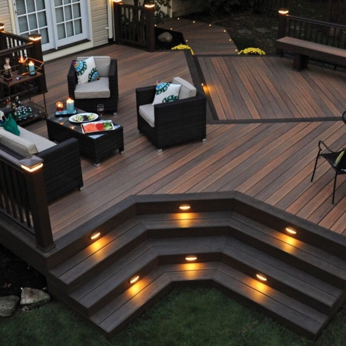 Подсветка террасной доски