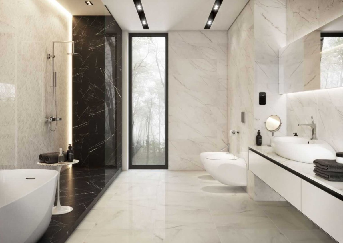Плитка Meissen Carrara белый 29х89