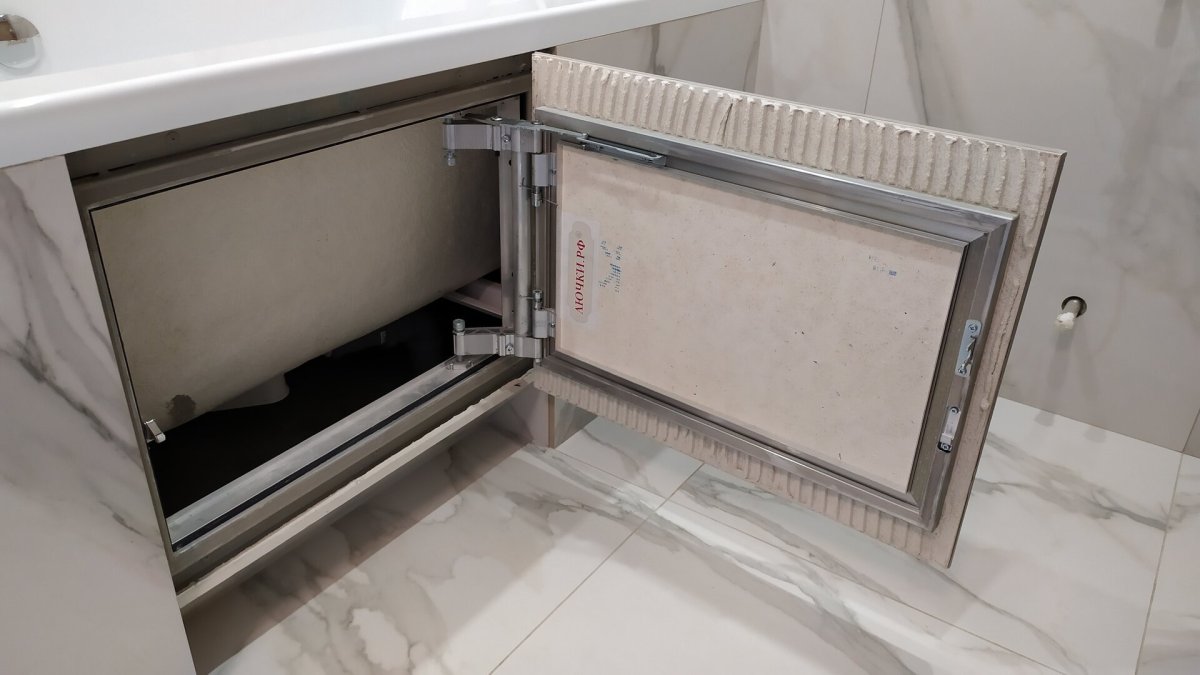 Ревизионный люк секрет 3.0 400*600 настенный под плитку лючки.РФ