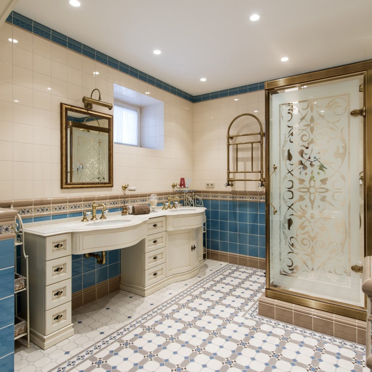 Плитка в английском стиле для ванной