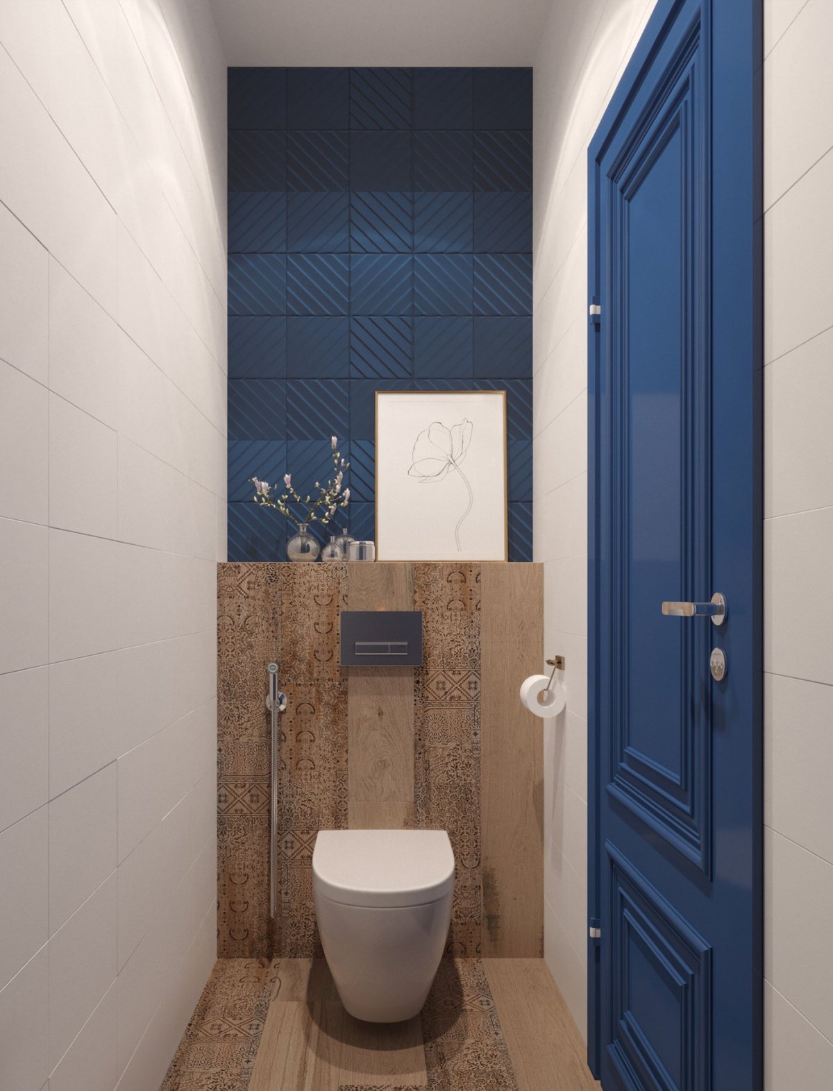 Туалет в средиземноморском стиле