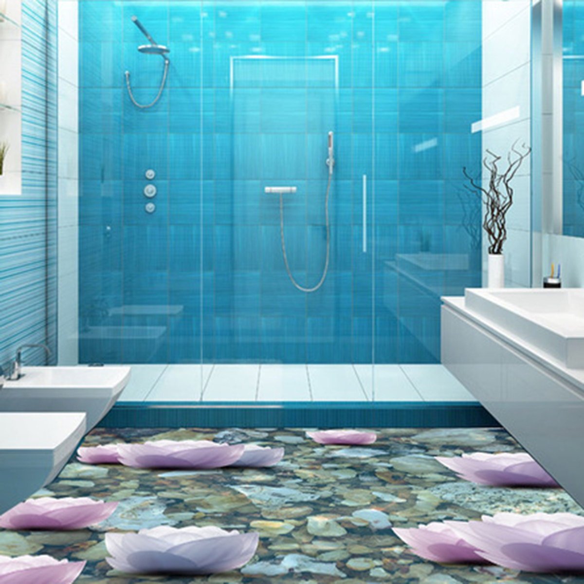 3д плитка в ванную