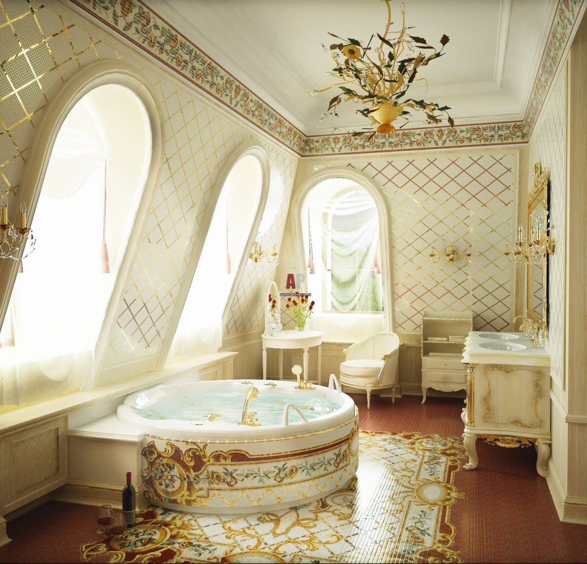 Ванная в стиле рококо Барокко
