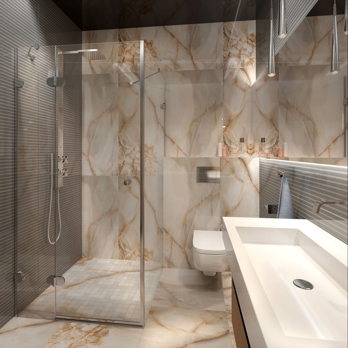 Ванна керамогранит Onyx