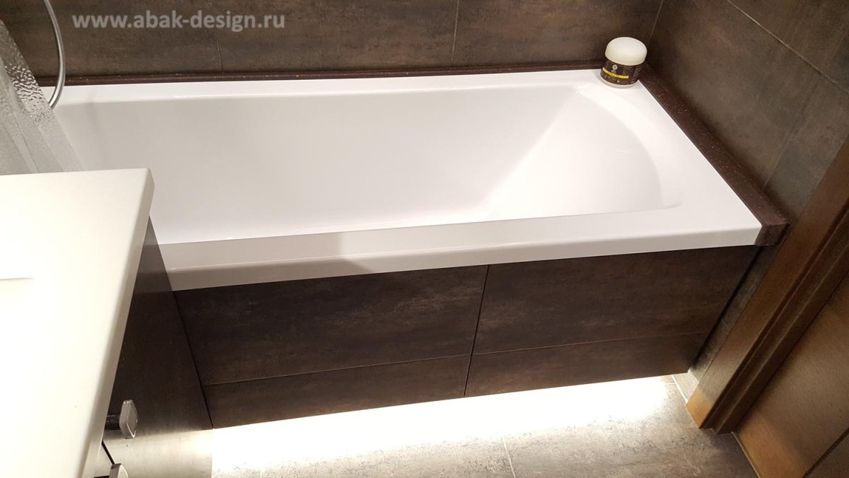 Экран для ванны с подсветкой