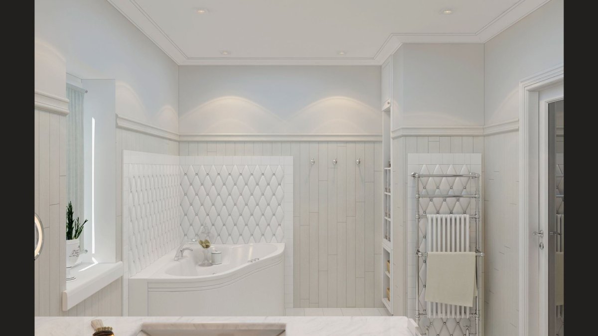 Молдинги в ванную комнату