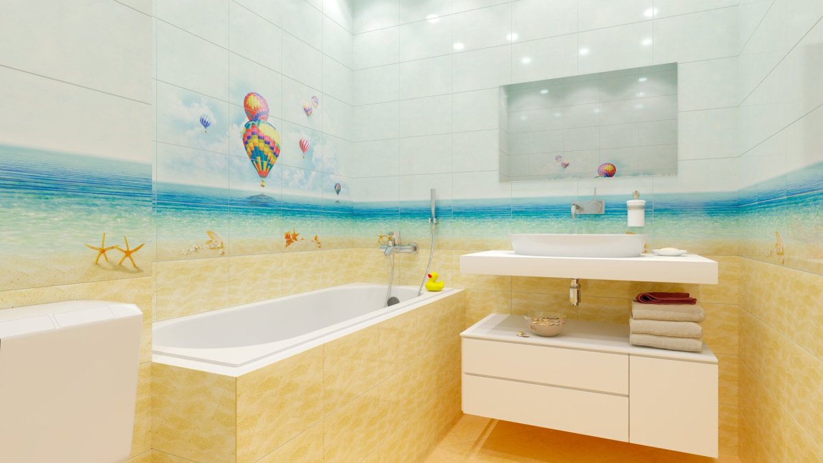 Плитка для ванной морская тематика