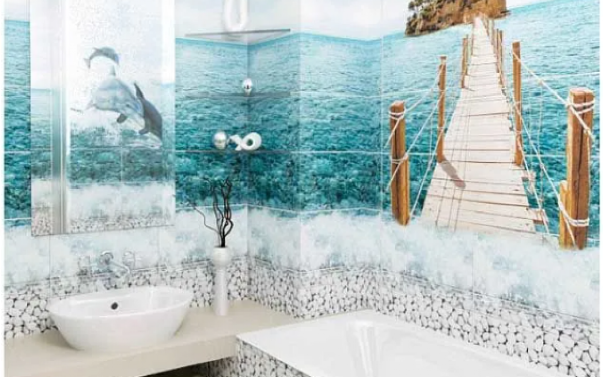 Панели ПВХ море 250*2700мм (Панда)