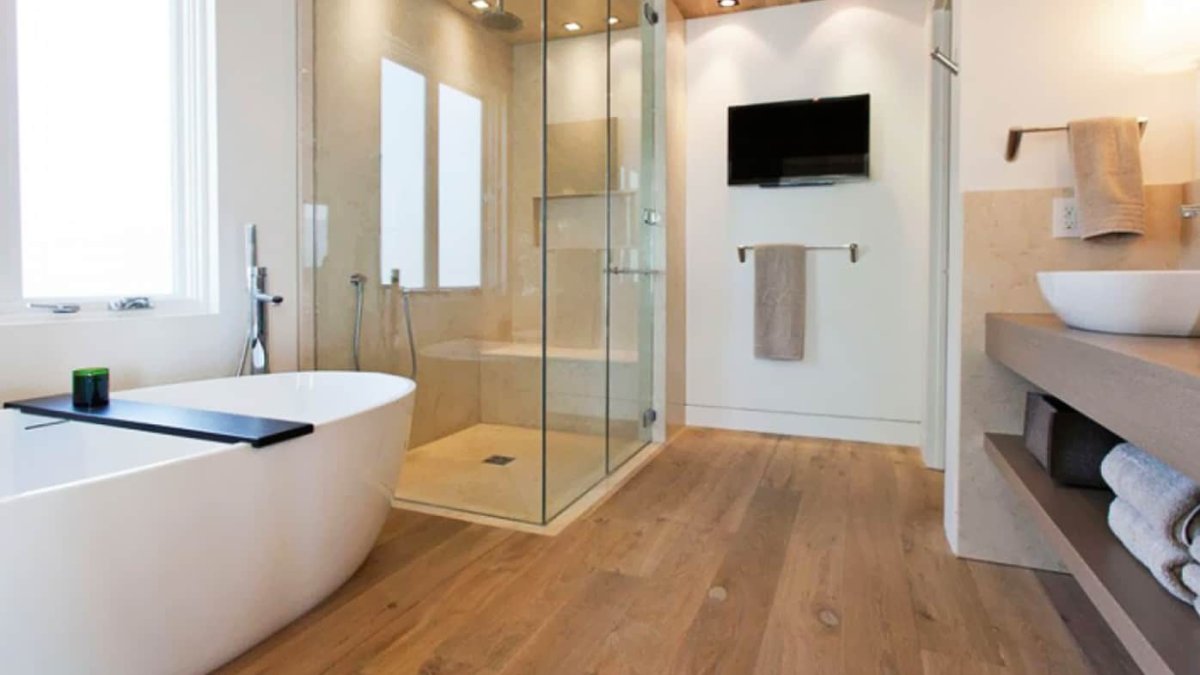 Линолеум на пол в ванной комнате