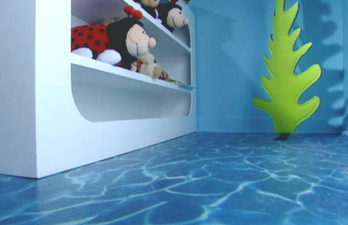 Линолеум в ванную аквариум