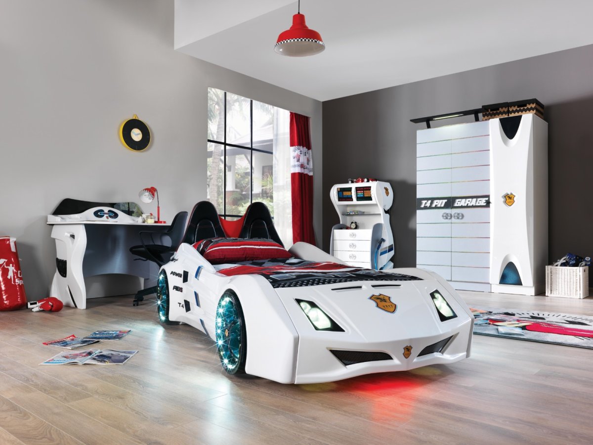 Titi araba Karyola Kids Bed Sport car in Yellow/ Ferrari children Bed