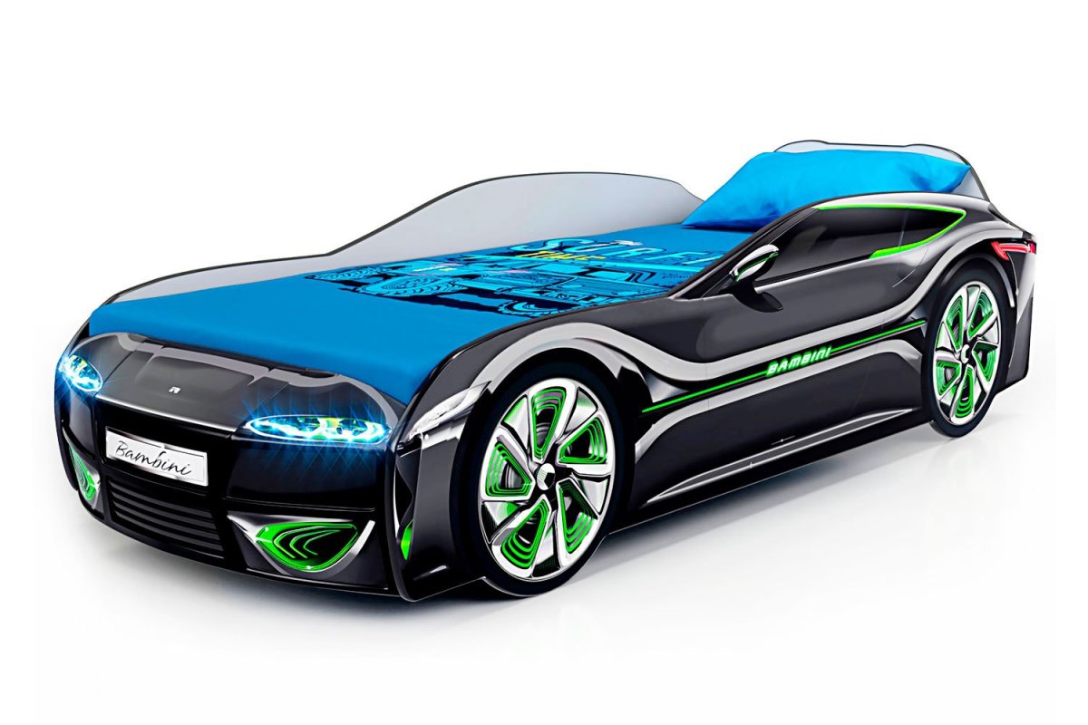 Детская кровать-машина bambini 1100