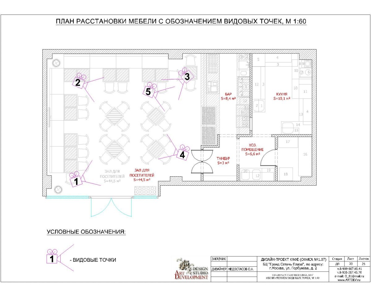 План схема расстановки мебели