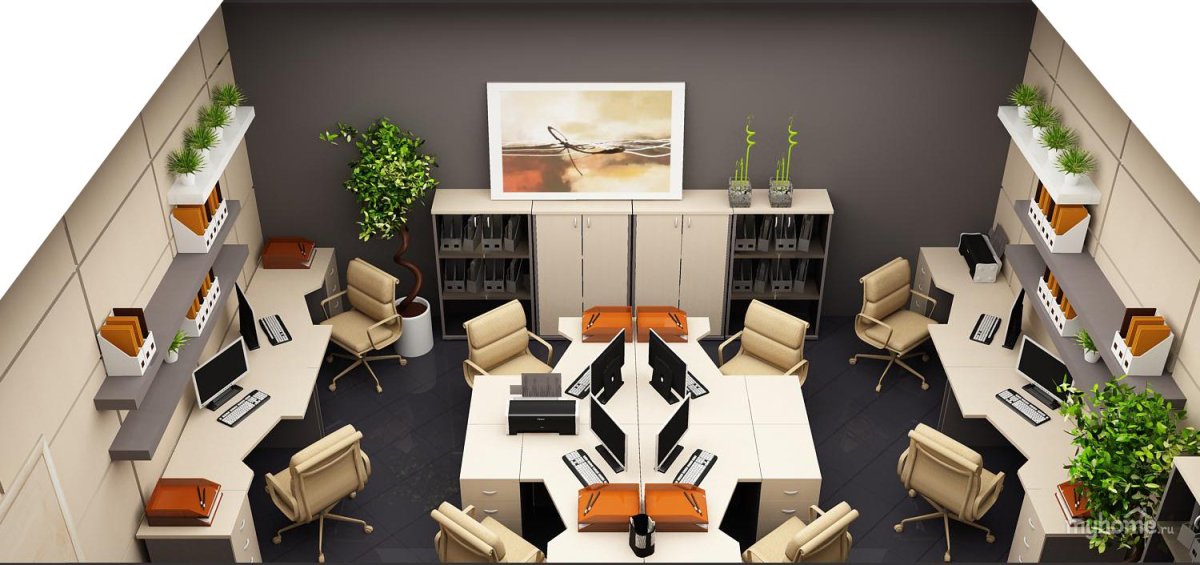 Планировка маленького офиса
