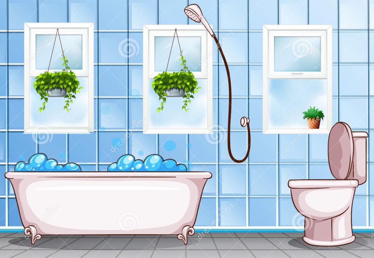 Ванная комната карточки для детей