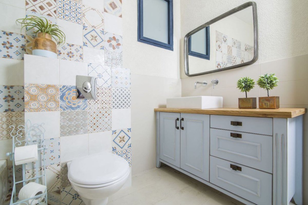 Ванна в стиле пэчворк