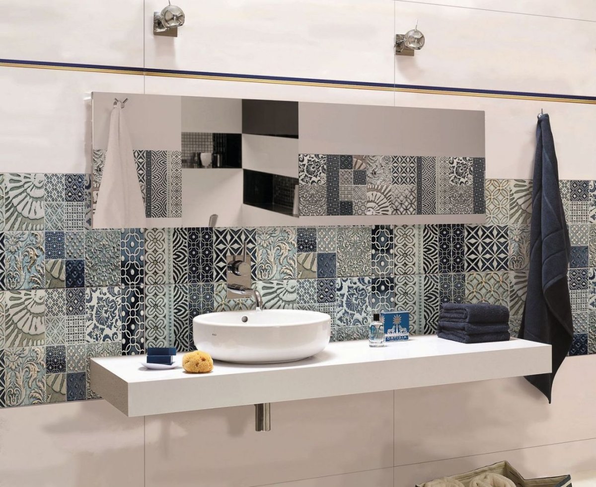 Пэчворк и мозаика для ванной