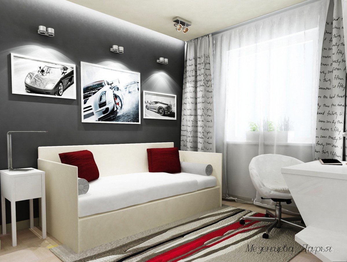 Спальня для подростка с диваном
