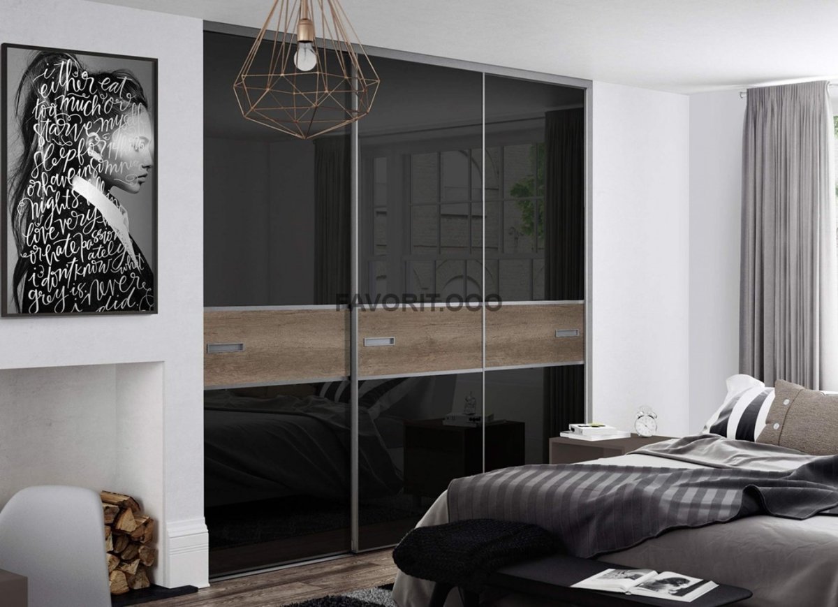 Шкаф темного цвета современный