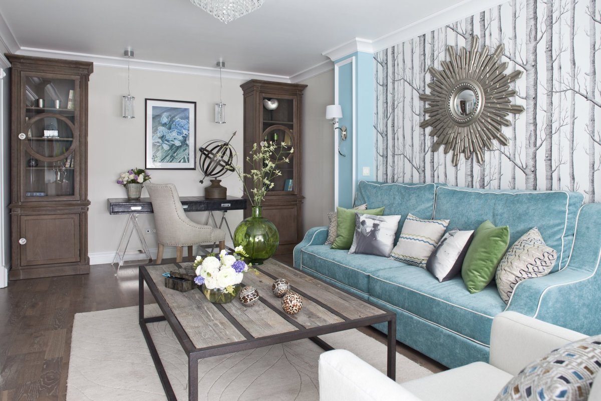 Бирюзовая гостиная