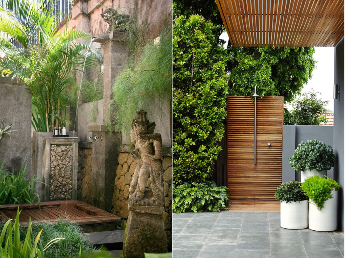 Дизайнерский уличный душ