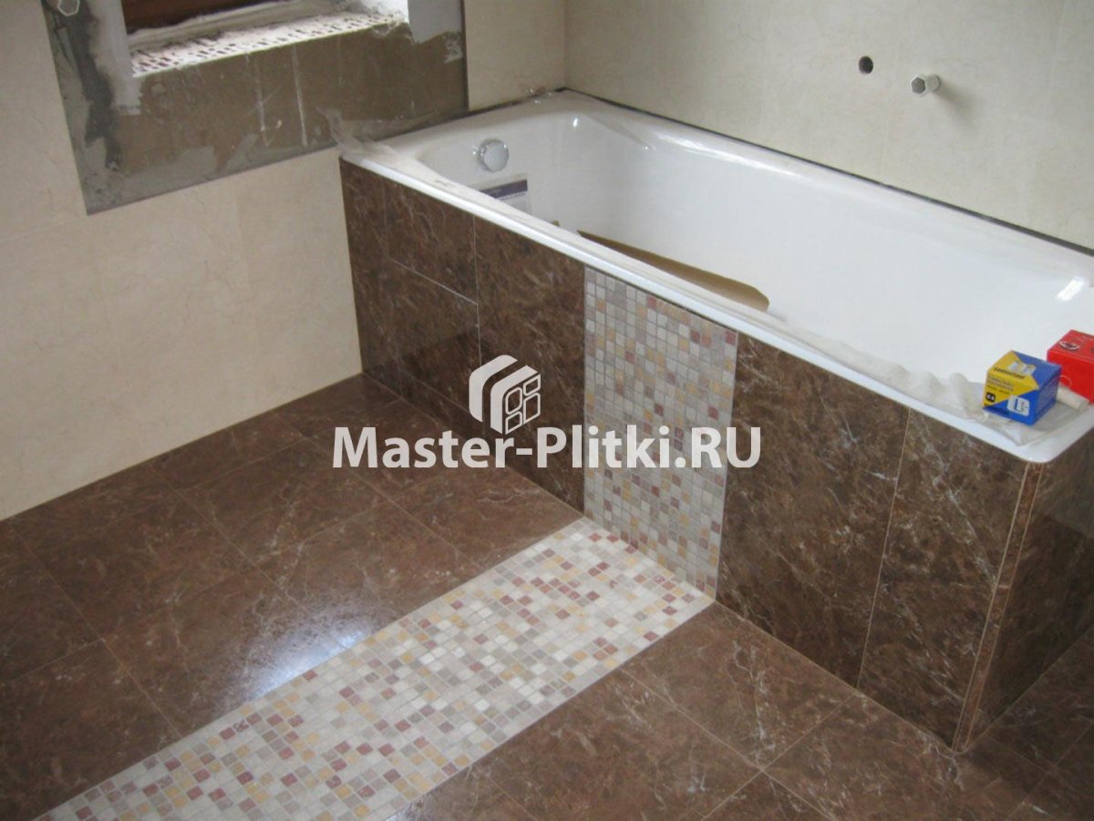 Экран для ванны из керамогранита